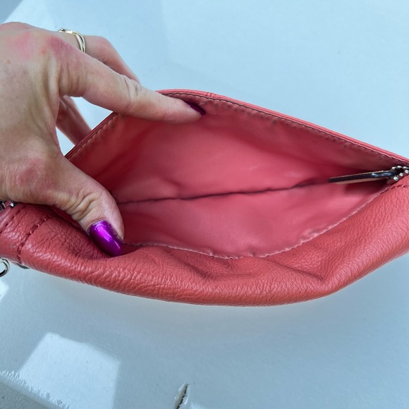 Coach orange Wristlet Wallet - Picture 3 of 12